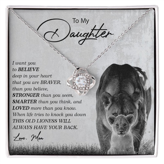 My Daughter| This Old Lioness - Love Knot Necklace
